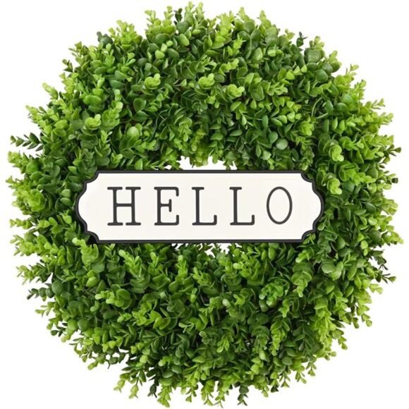 Wreath Front Door Wreaths 24'' Artificial Spring Wreath. Wreaths for Front Door - Picture 1 of 6